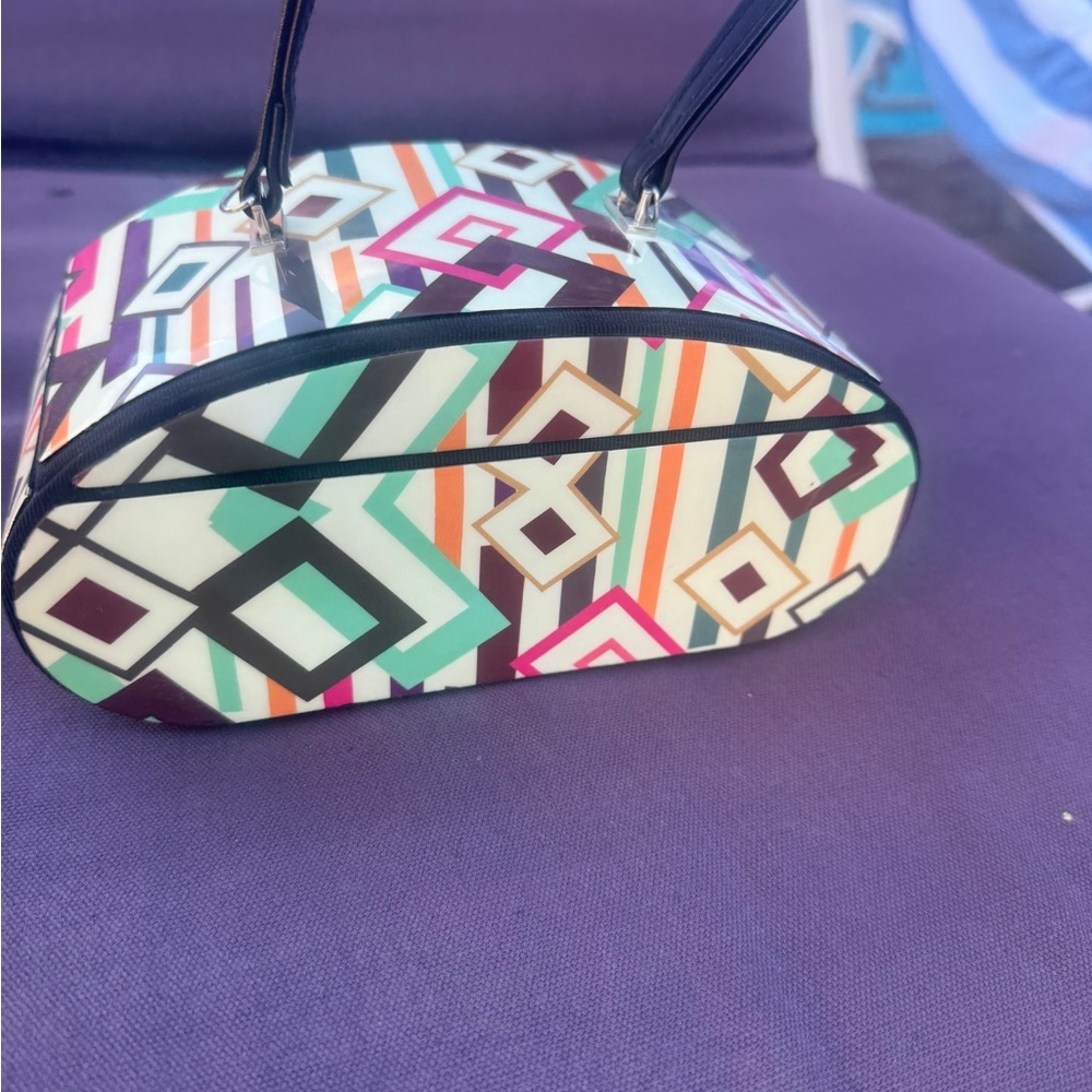 Geometric Multicolor Handbag Jewelry box - Picture 4 of 6